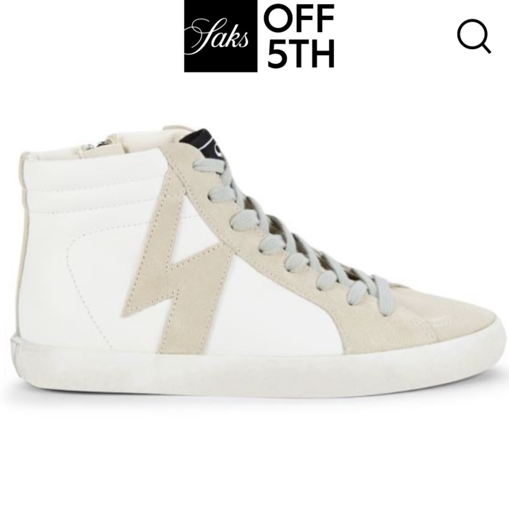 Sam Edelman Women's White Avon Leather & Suede High-top Sneakers